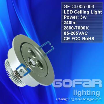 Ceiling Light LED  with CE/RoHS/FCC 3W